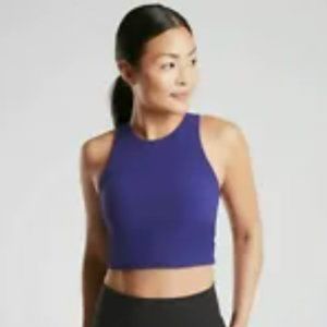 ATHLETA Poseidon Blue Conscious Crop TANK in Powervita A-C SIZE SMALL, NWOT